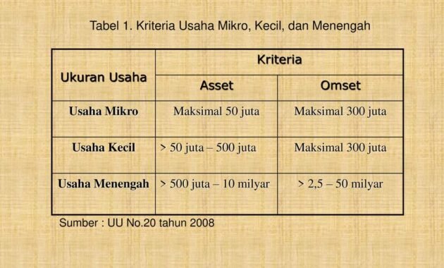 perbedaan usaha mikro kecil dan menengah