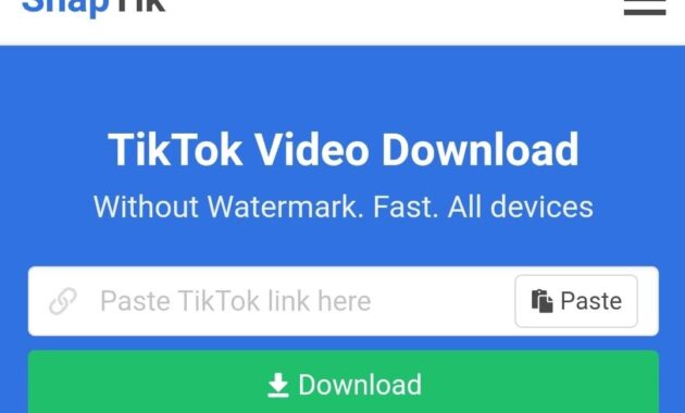 aplikasi download video tiktok tanpa watermark