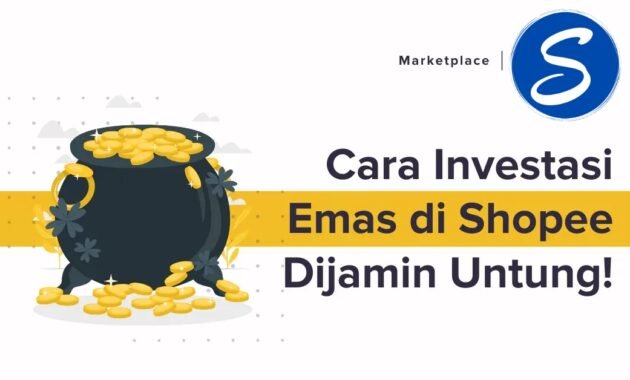 investasi emas di shopee